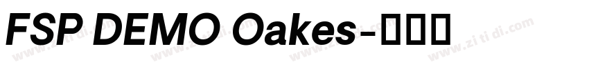 FSP DEMO Oakes字体转换 FSP DEMO Oakes字体转换